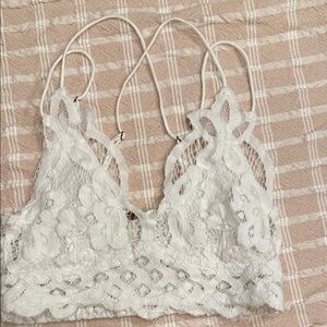 Free people adella one bralette white
